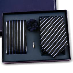 Elegant Ties For Men Classic Paisly Neck Tie Pocket Square Brooch Set With Gift Box Mens Business Wedding Suit Accessories