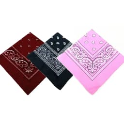 1/3/6pcs Cotton Bandana Headband Denim Men'S Cycling Sports Headwear Wrist Guard Single-Sided Headscarf Paisley Scarf