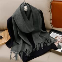51Color Solid Women Winter Scarf Warm Thicken Cashmere Shawl Outdoor Tassels Pashmina Lady Wrap Windproof Scarves Fashion Luxury