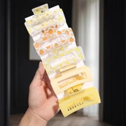 5pcs Simple Large Hollow Square Versatile Hair Accessories, Suitable for Back-to- Season Gift Giving Suitable for Thick Hair