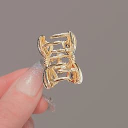 High-end Full Rhinestone Bow Small Hair Claw Princess Head Top Clip Temperament Mini Clip Women's Korean Style Hair Accessories
