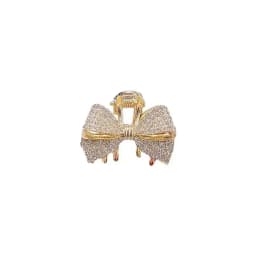 High-end Full Rhinestone Bow Small Hair Claw Princess Head Top Clip Temperament Mini Clip Women's Korean Style Hair Accessories
