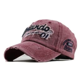 Spring and Autumn/Summer Broken Hole Baseball Hat Retro Men's and Women's Hat Alphabet Embroidered Duck Tongue Hat