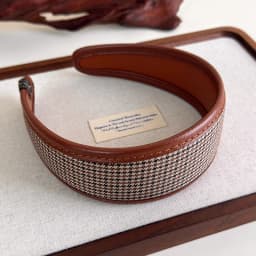 Retro Leather Headband for Women 2025 French Style Wide Hair Hoop Hairbands Female Headwear Hair Band Hair Accessories Headdress