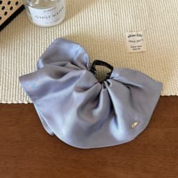 Satin Large Bow 4CM Hair Claw Clips Ponytail Holder Women Girls Hair Barrettes Clamps Hairpins Hair Accessories Fashion