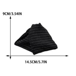 Fabric Polka Dot Triangle Shark Clip Elegant Temperament High Ponytail Clip Fashionable Women's Hair Grabbing Hair Accessories
