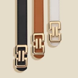 1-3pcs Luxury Women's Geometric Smooth Buckle Color Belt Fashion Women Jeans Skirt PU Belt Trendy Women's Unique Design