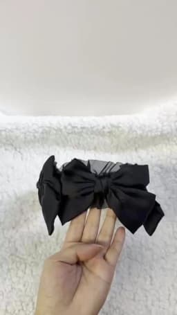 Subculture Harajuku Gothic Lolita Y2K Girl Clever Punk Satin Floral Ruffled Bow Hair Band Headband Hair Hoop Hair Accessories