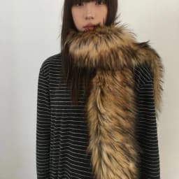 Y2K Women Faux Fox Fur Long Scarf Men Winter Warm Thickened Lengthened Scarf Neck Fur Collar Dress Cape Sexy Party Dress Shawls