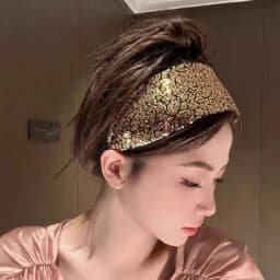 1Pcs Sequined Wide-Brimmed Headband Holiday Party Bronzing Sequined Hair Band Makeup Diademas Haar Accessoires Women