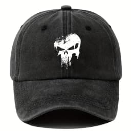 Printed Skull Baseball Hat Outdoor Sunshade Vacation Camping Travel Leisure Occasion Festival Party Hip Hop Hat