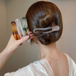 New Acrylic Matte Duckbill Hair Claws Barrettes Bow Solid Color Hair Clips Hair Accessories For Women Hairpin Ponytail Headwear