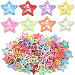 30pcs/lot Colorful Star Y2K BB Hair Clips Women Girls Cute Metal Snap Hairpin Side Barrettes For DIY Charm Headwear Accessories