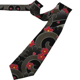 Anti-tattoo pattern printed tie men's 8cm wide casual business tea party shirt with tie knitted polyester fashion tie ladies