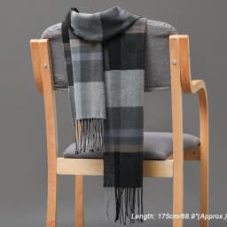 Winter Thick Warm Men's Scarf Cashmere Plaid Fringed Tassels Business Long Scarf Soft British Style Camping Hiking Scarf Shawl
