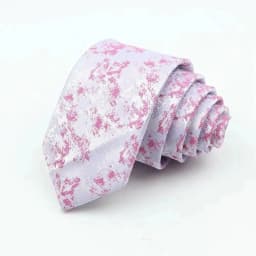Man's 6cm Casual Floral Polyester Tie Red Blue Green Flower Pattern Jacquard Necktie Business Suit Accessory Wedding Party Gifts