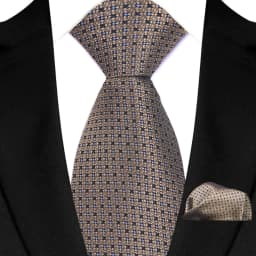 New Design Green Brown Red Necktie Set Polyester Pocket Square Tie Set Classic Polka Dot Tie For Men Daily Wear Shirt Accessor