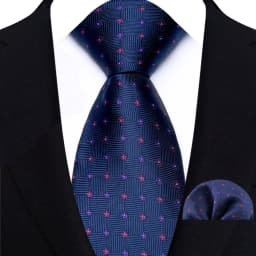 New Design Green Brown Red Necktie Set Polyester Pocket Square Tie Set Classic Polka Dot Tie For Men Daily Wear Shirt Accessor
