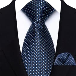 New Design Green Brown Red Necktie Set Polyester Pocket Square Tie Set Classic Polka Dot Tie For Men Daily Wear Shirt Accessor