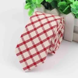 Daily Design Pure Cotton Men's 6cm Striped Checkered Pattern Tie Perfect Necktie Wedding Party Office Business Accessories Gifts