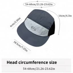 Korean Letter Embroidery Baseball Cap - Peaked Hat, Breathable Mesh Quick Drying UV Protection, Simple Ins Style Lightweight