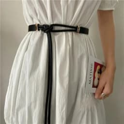Adjustable Faux Leather Lace-up Belt Women's Waist Belt Wear-resistant Women Belt for Sweater Dress Coat Narrow for Decoration
