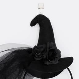 1PC Gothic Halloween Live Broadcast Hairband Women Photoshoots Hairband Witch Hat&Black Yarn Veil Headbands Black Color
