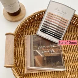 10pcs Milk Tea Color Hairpins Women Girls Matt Alloy Hair Grips Chic Gradient Invisible Bobby Pins Simple Fringe Bangs Clips