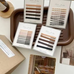 10pcs Milk Tea Color Hairpins Women Girls Matt Alloy Hair Grips Chic Gradient Invisible Bobby Pins Simple Fringe Bangs Clips