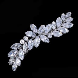 1PCS Fashion Floral Leaf Zircon Hair Clip Luxury Rhinestone Hairpin Headpiece As Gifts Trendy Party Jewelry Hair Accessories