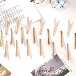 100Pcs 6cm Single Prong Alligator Hair Clips Duckbill Hair Barrettes Hairpins Base for DIY Hair Accessories Silver Gold Color