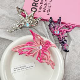 Women's New Claw Clip Sweet Cool Style Hollowed-out Butterfly Grab Clip Shark Clip Hair Clip Hot Girl Hair Accessory Sweet Style