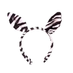 652F Halloween Zebras Ear Headbands Cosplay Zebras Ear Headwear Hairbands Headwear Halloween Hairbands Birthday Party