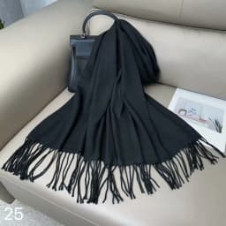 Luxury Solid Winter Scarf Women Pashmina Shawls Soft Scarves Wraps Cashmere Feel Blanket Warm Stoles for Lady Outdoor Bufanda
