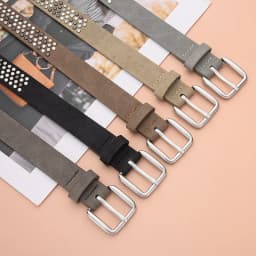 Hip-hop Punk Women's Belt Goth Retro Pu Leather Pin Buckle Girdle Fashion Casual Versatile Jeans Accessories Y2k Girls Waistband