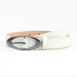 Fashion PU Leather Belt Alloy buckle Elliptical Buckle Waistband Thin Jeans Belt Women