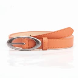 Fashion PU Leather Belt Alloy buckle Elliptical Buckle Waistband Thin Jeans Belt Women