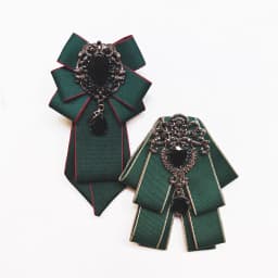 2Pcs Handmade Solid Color Diamond Ties for Men and Women, Shiny and Elaborate, a Must-Have for Parties