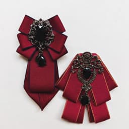 2Pcs Handmade Solid Color Diamond Ties for Men and Women, Shiny and Elaborate, a Must-Have for Parties