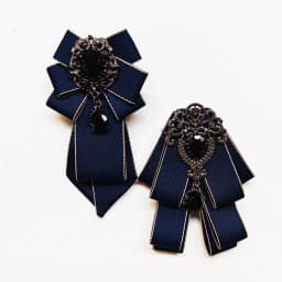 2Pcs Handmade Solid Color Diamond Ties for Men and Women, Shiny and Elaborate, a Must-Have for Parties