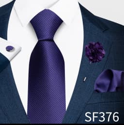 Elegant Solid Color Men's Tie 4-Piece Set, 1200-Needle High-Density Wrinkle-Resistant, Suitable for Weddings and Banquets, Best