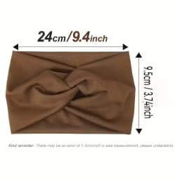 3PCS Women's Wide Hair Band in Elastic Solid Color, Anti-Slip Hair Accessory for Exercise, Multi-Functional Accessory