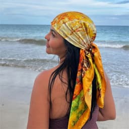 Luxury Brand Silk Satin Square Scarf Women Hijab Bandana Muslim Headscarves Shawl Wrap Ladies Headband Neckerchief Foulard 90cm