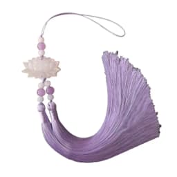 Plastic/Resin Lotus Sash Pendant Hanfu Accessories Double Tassels Streamer Waist Hanging Tassels Waist Ornament Ethnic Fashion