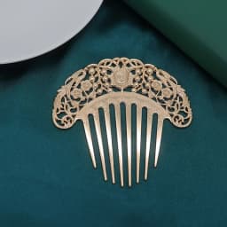 Hanfu Dish Hairpin Chinese Hairpin Retro Hair Comb Hair Ornament Hollow Carved Hair Comb Exquisite Hair Accessories Gifts