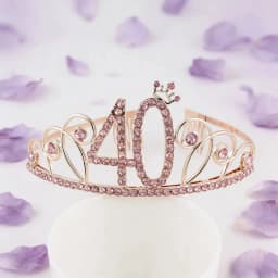 Rose Gold Crystal Crown Hairband Alloy Bridal Princess Wedding Birthday Party Hair Accessories Headbands for Women Hair Bands