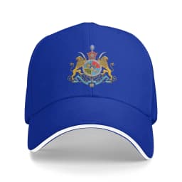 Iranian Imperial Coat of Arms of Iran Pahlavi Dynasty Baseball Cap Casual Outdoor Cap Fashion Golf Hats Spring Adjustable Hat