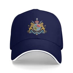 Iranian Imperial Coat of Arms of Iran Pahlavi Dynasty Baseball Cap Casual Outdoor Cap Fashion Golf Hats Spring Adjustable Hat