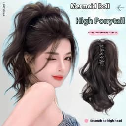 New 1Pc Synthetic Ponytail Claw Clip Fluffy Curly Hair Extensions Ladies Ponytail Hair Clip Party Daily Wear DIY Accessories