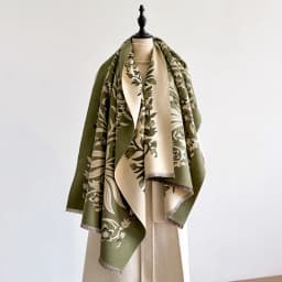 Elegant Women's Floral Jacquard Pashmina Shawl - Winter Thick Warm Double-Sided Tassel Design Coldproof Windproof Blanket Scarf